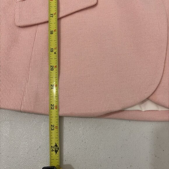 Talbots Aberdeen Knit Blazer Lined Gold Buttons Pink Women 2 - Picture 10 of 10